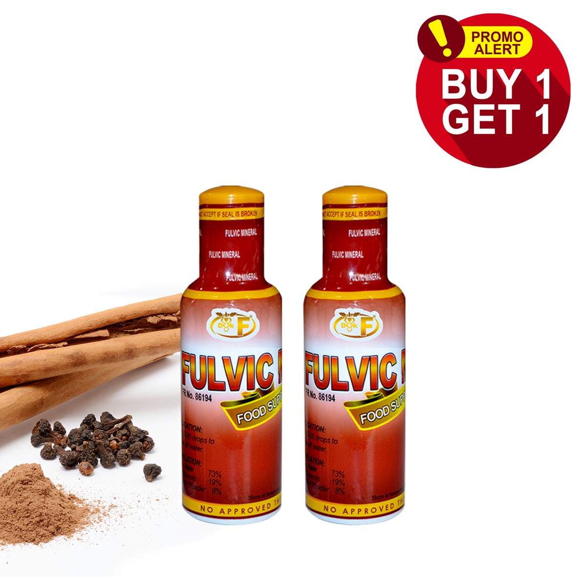 Dok F Fulvic Mineral (60ml) BUY 1 TAKE 1